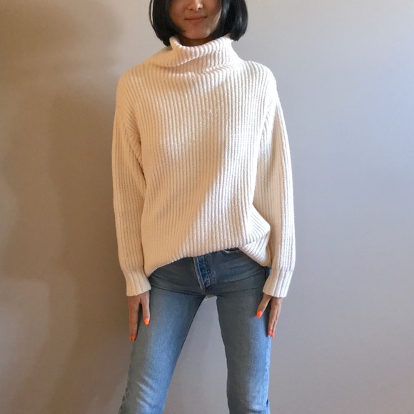 Free people turtleneck chunky knit sweater - Picture 5 of 7